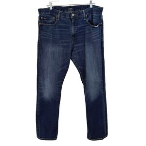 POLO Ralph Lauren THE VARICK Slim Straight Jeans Dark Wash Indigo MEN 38x30